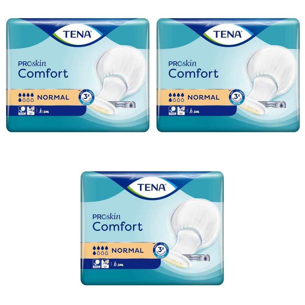 TENA\u0020Proskin\u0020Comfort\u0020Normal\u0020Pads\u0020\u002D\u0020Bulk\u0020Saver\u0020\u002D\u00203\u0020Packs\u0020of\u002042