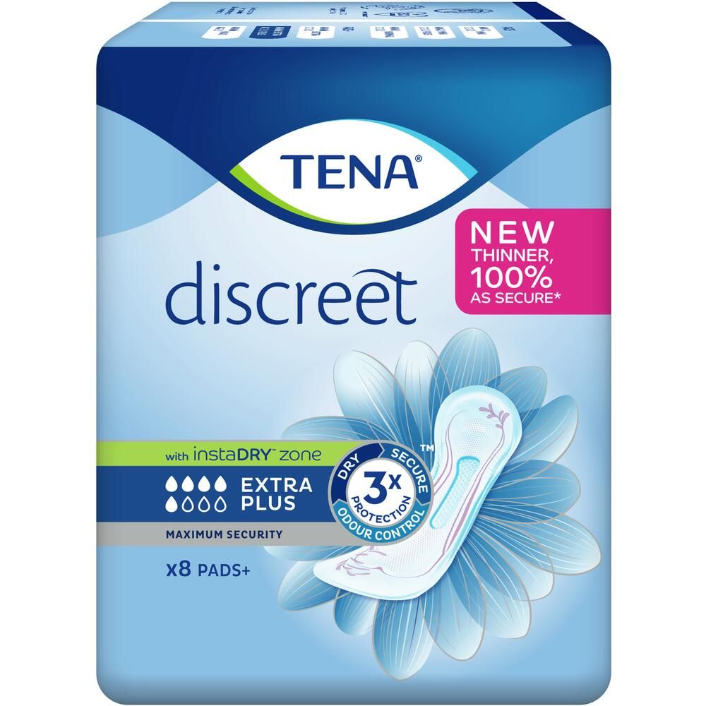 TENA\u0020Discreet\u0020Extra\u0020Plus\u0020Pads\u0020\u002D\u0020Bulk\u0020Saver\u0020\u002D\u00206\u0020Packs\u0020of\u00208