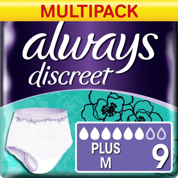 Always\u0020Discreet\u0020Pants\u0020Plus\u0020\u002D\u0020Medium\u0020\u002D\u0020Bulk\u0020Saver\u0020\u002D2\u0020Packs\u0020of\u00209