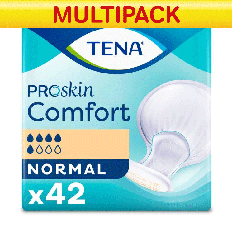 TENA\u0020Proskin\u0020Comfort\u0020Normal\u0020Pads\u0020\u002D\u0020Bulk\u0020Saver\u0020\u002D\u00203\u0020Packs\u0020of\u002042