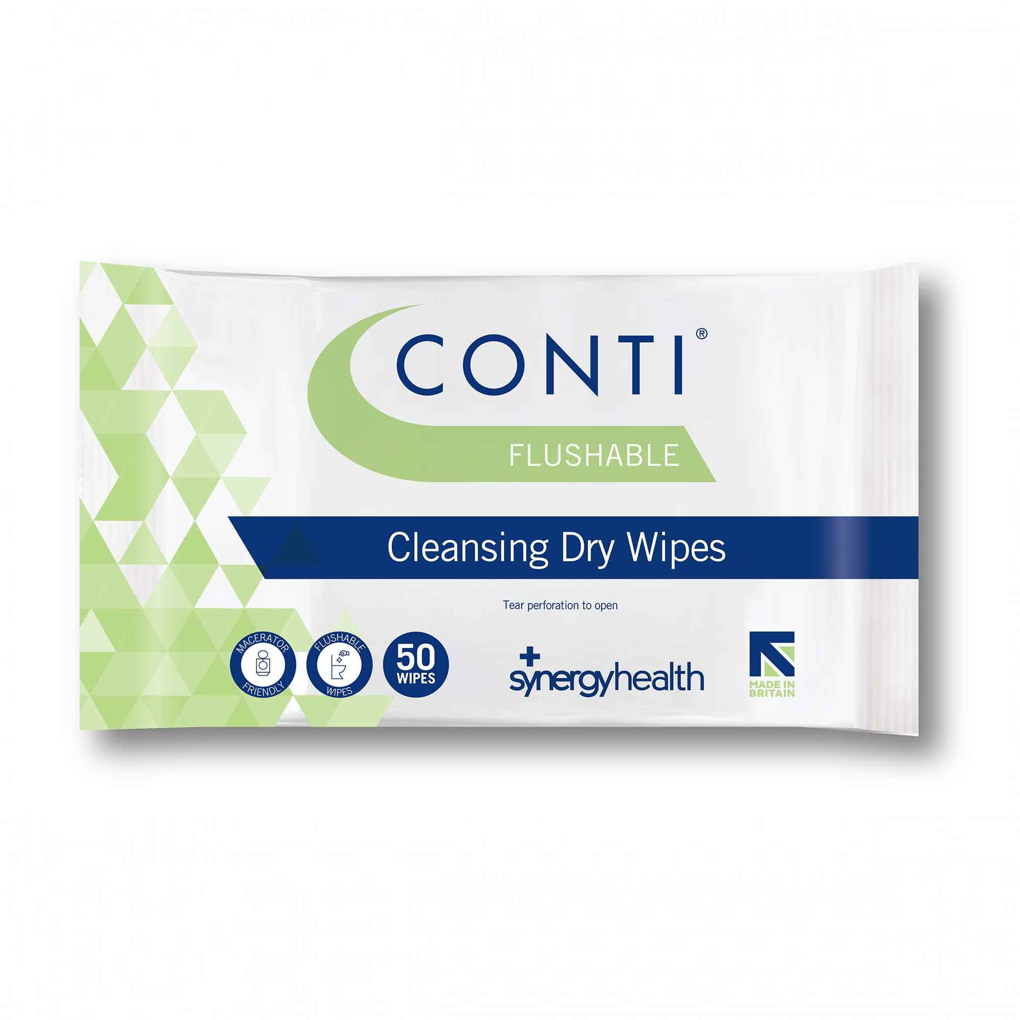 Conti\u0020Flushable\u0020Cleansing\u0020Dry\u0020Wipes\u0020\u002D\u002050\u0020Pack