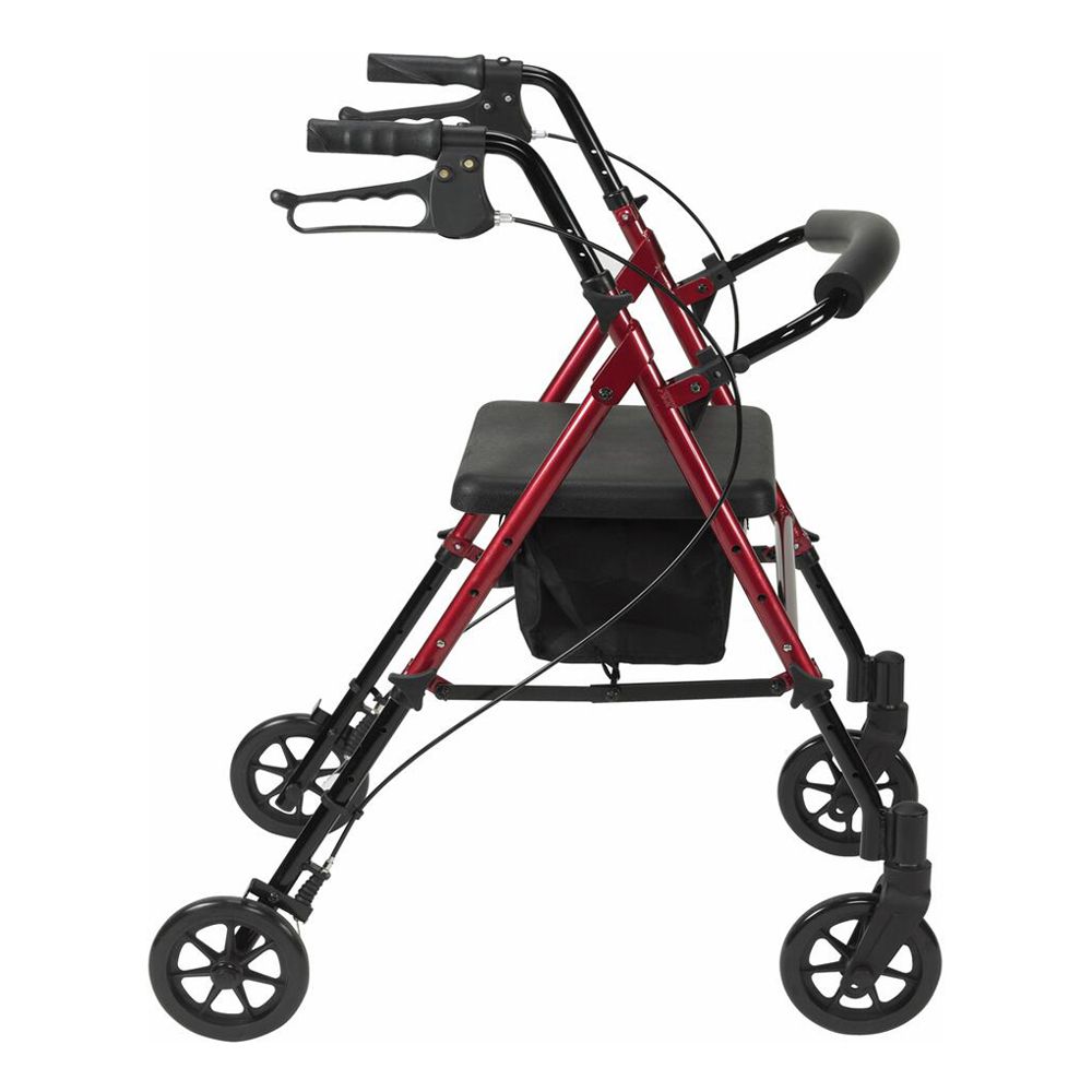 Drive\u0020R8\u0020Adjustable\u0020Seat\u0020Height\u0020Rollator\u0020\u002D\u0020Red