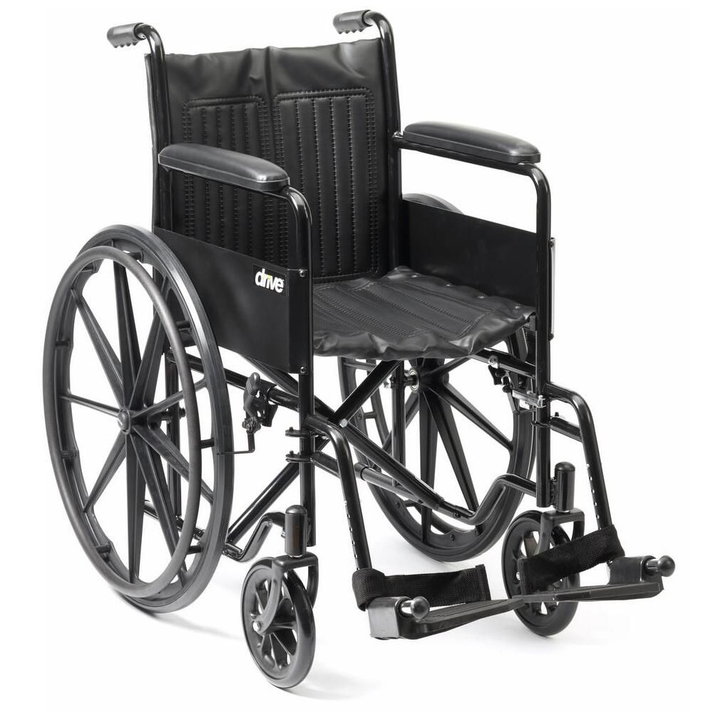 Drive\u0020S1\u0020Steel\u0020Self\u0020Propelled\u0020Wheelchair\u0020\u002D\u0020Black