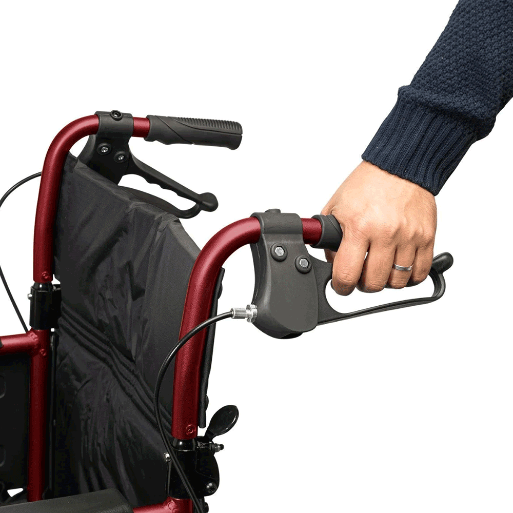 Days\u0020Escape\u0020Lite\u0020Transit\u0020Aluminium\u0020Wheelchair\u0020\u002D\u0020Red