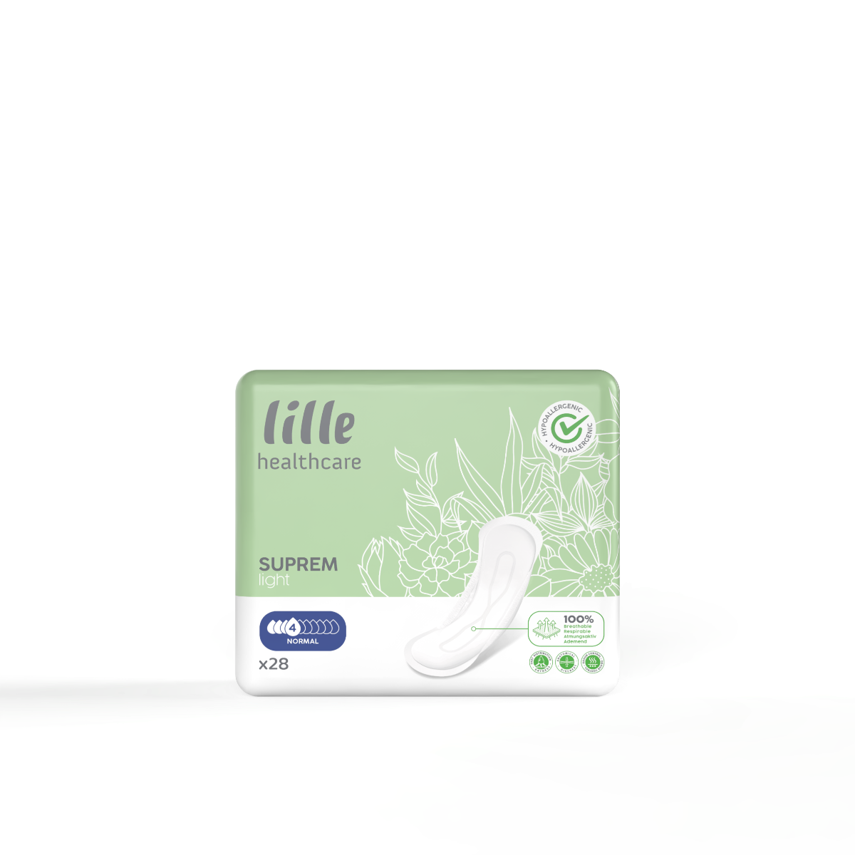 Lille\u0020Healthcare\u0020SupremLight\u0020Normal\u0020Pads\u0020\u002D\u002028\u0020Pack