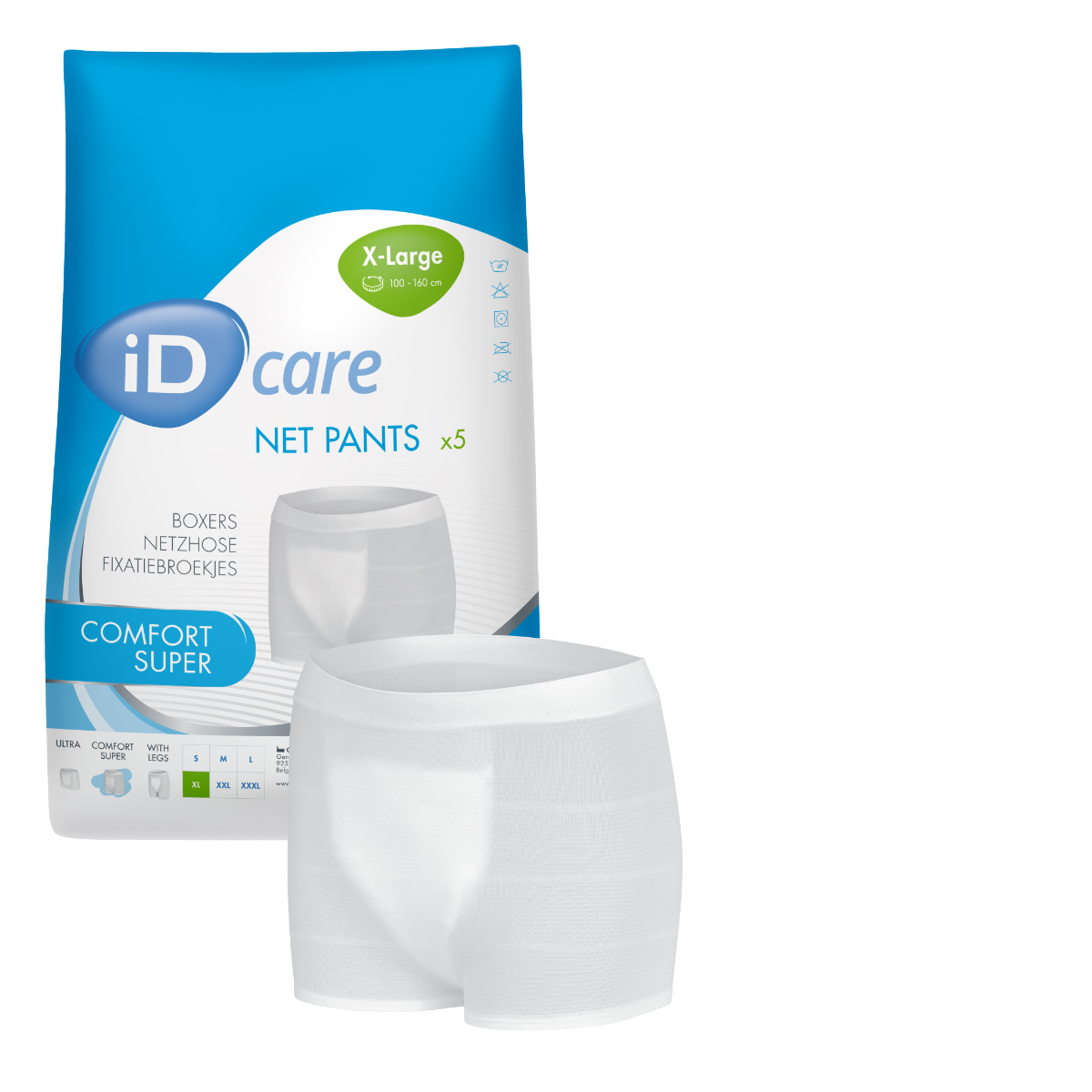 iD\u0020Care\u0020Comfort\u0020Super\u0020Net\u0020Pants\u0020\u002D\u0020X\u0020Large\u0020\u002D\u0020Pack\u00205