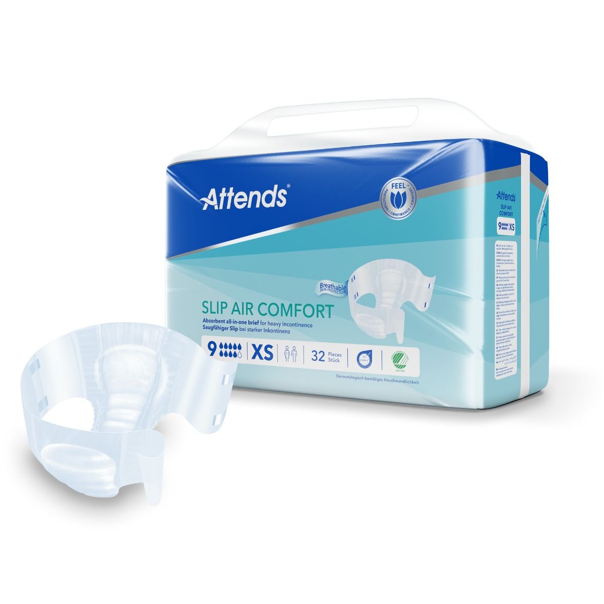 Attends\u0020Slip\u0020Air\u0020Comfort\u00209\u0020Extra\u0020Small\u0020\u002D\u0020Pack\u002032