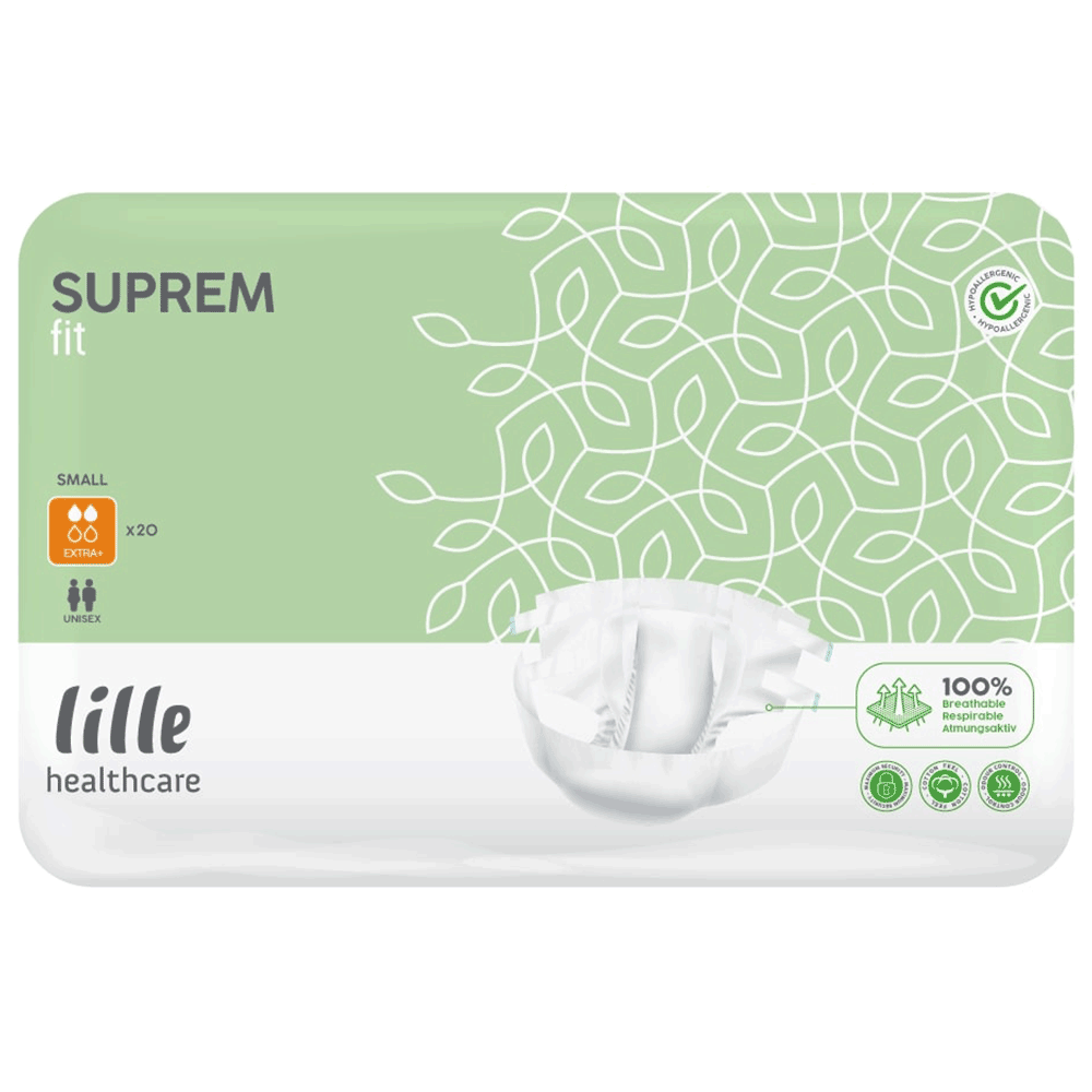 Lille\u0020Healthcare\u0020SupremFit\u0020Extra\u0020Plus\u0020Slips\u0020\u002D\u0020Small\u0020\u002D\u002020\u0020Pack