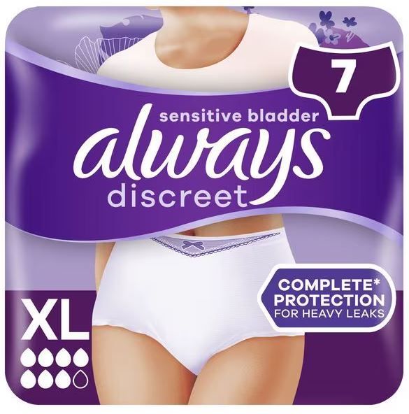 Always\u0020Discreet\u0020Pants\u0020Plus\u0020\u002D\u0020XL\u0020\u002D\u00207\u0020Pack