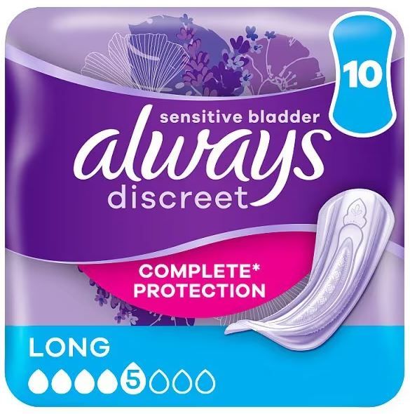 Always\u0020Discreet\u0020Pads\u0020Long\u0020\u002D\u002010\u0020Pack