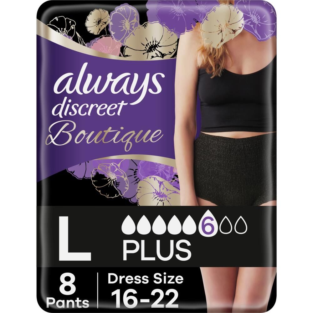 Always\u0020Discreet\u0020Boutique\u0020Pants\u0020Plus\u0020\u002D\u0020Large\u0020\u002D\u0020Black\u0020\u002D\u0020Bulk\u0020Saver\u0020\u002D\u00202\u0020Packs\u0020of\u00208