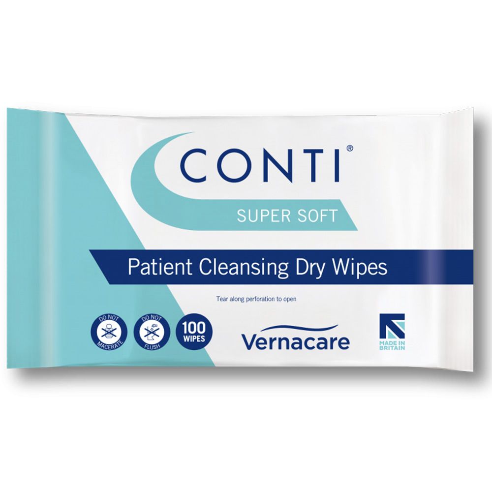 Conti\u0020Supersoft\u0020Cleansing\u0020Dry\u0020Wipes\u0020\u002D\u0020Large\u0020\u002D\u0020100\u0020Pack