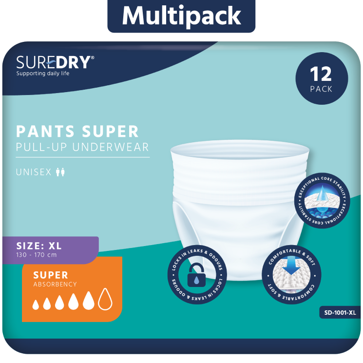SureDry\u0020Incontinence\u0020Pants\u0020Super\u0020\u002D\u0020X\u002DLarge\u0020\u002D\u0020Pack\u002012\u0020\u002D\u0020Case\u00206