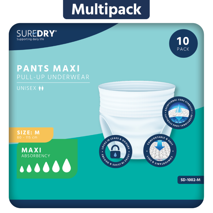 SureDry\u0020Incontinence\u0020Pants\u0020Maxi\u0020\u002D\u0020Medium\u0020\u002D\u0020Pack\u002010\u0020\u002D\u0020Case\u00206