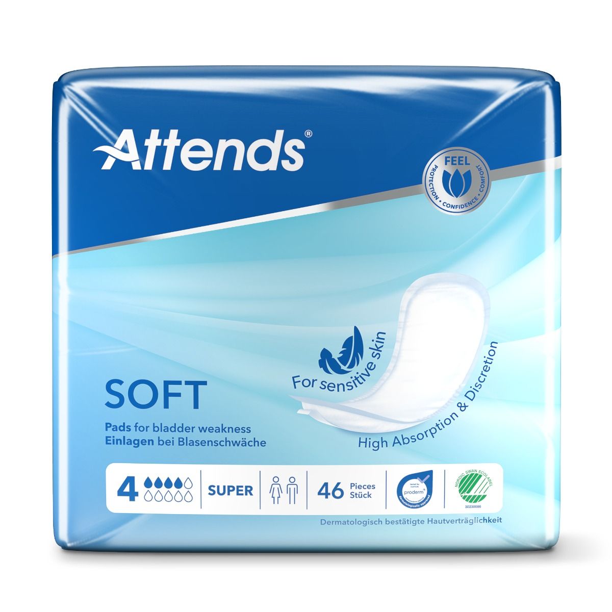 Attends\u0020Soft\u00204\u0020Super\u0020Pads\u0020\u002D\u002046\u0020Pack