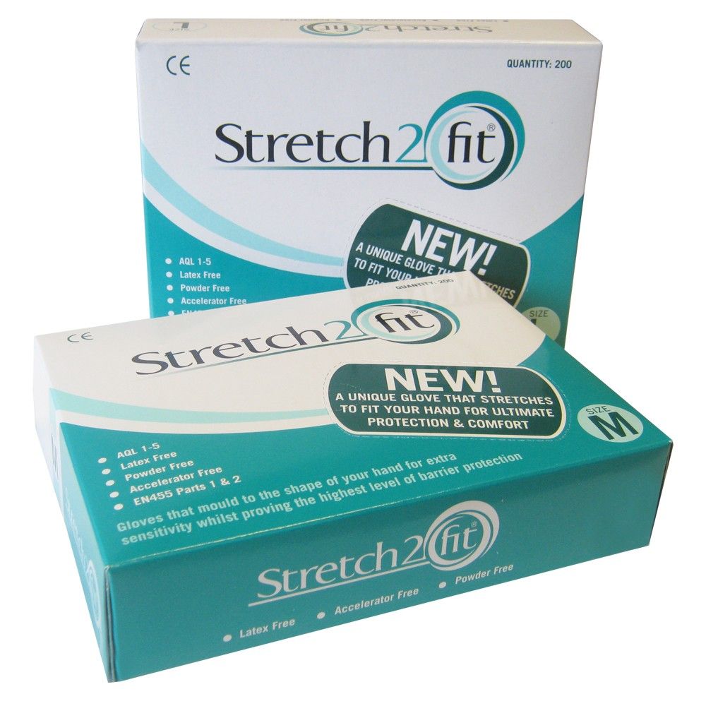 Stretch2Fit\u0020Disposable\u0020Gloves\u0020\u002D\u0020Medium\u0020\u002D\u0020200\u0020Pack
