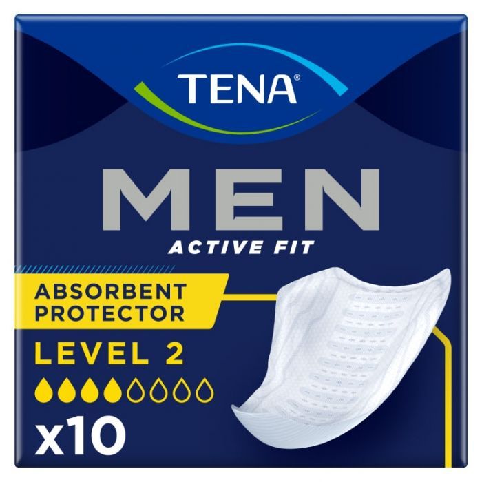 TENA\u0020Men\u0020Level\u00202\u0020Absorbent\u0020Protector\u0020Pads\u0020\u002D\u002010\u0020Pack