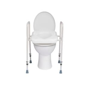 White Elevated Toilet Seat